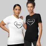 Best Friend Heart T-Shirts - Vignette | Matchy Crew