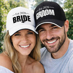 Bride and Groom Caps - Vignette | Matchy Crew