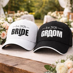 Bride and Groom Caps - Vignette | Matchy Crew
