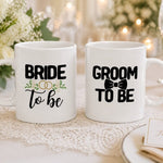 Bride and Groom to Be Mugs - Vignette | Matchy Crew