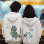 Cute Dinosaur Couple Hoodie - Vignette | Matchy Crew