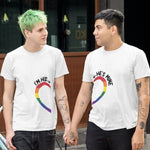 Gay Heart T-Shirt for Couples Men - Vignette | Matchy Crew