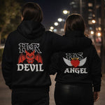 Gothic Couple Hoodies Devil Angel - Vignette | Matchy Crew