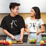 Half Heart Couple T-Shirt - Vignette | Matchy Crew
