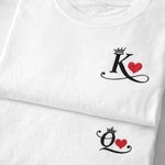 King and Queen Card Shirts - Vignette | Matchy Crew