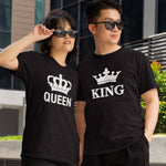 King and Queen Printed T-Shirts - Vignette | Matchy Crew