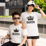 King and Queen Printed T-Shirts - Vignette | Matchy Crew