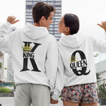 King Queen Hoodies for Couples - Vignette | Matchy Crew