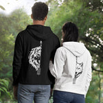 Matching Couple Wolf Hoodies - Vignette | Matchy Crew