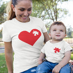 Mother and Child Puzzle Matching T-Shirts - Vignette | Matchy Crew