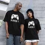 Player 1 Player 2 T-Shirts - Vignette | Matchy Crew
