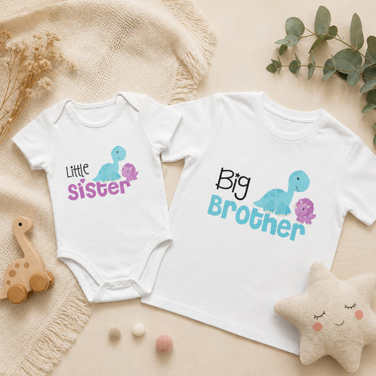 Dinosaur Sibling T-Shirts