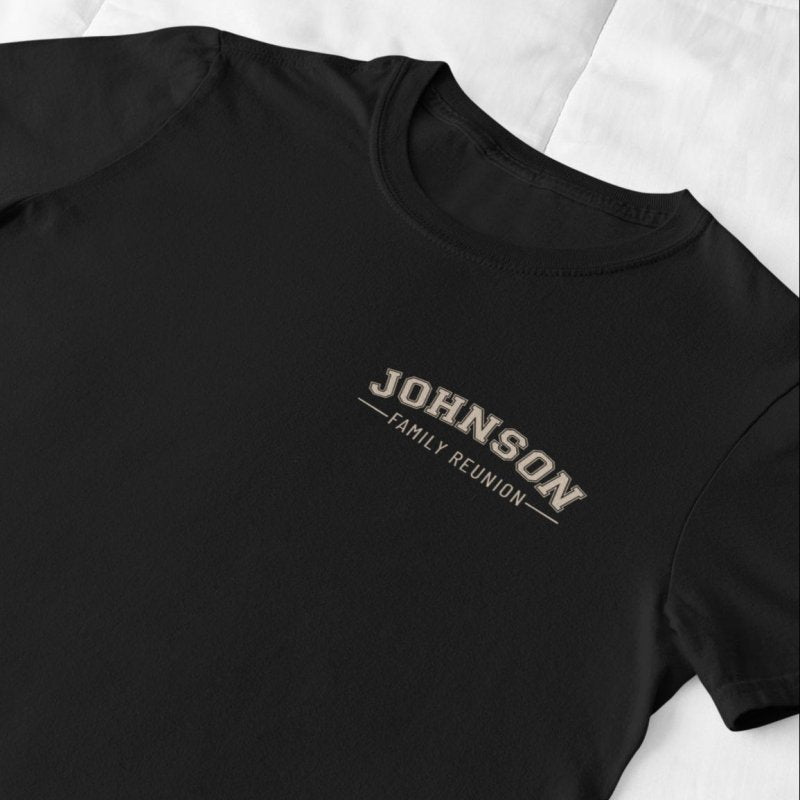 custom printed family reunion shirt