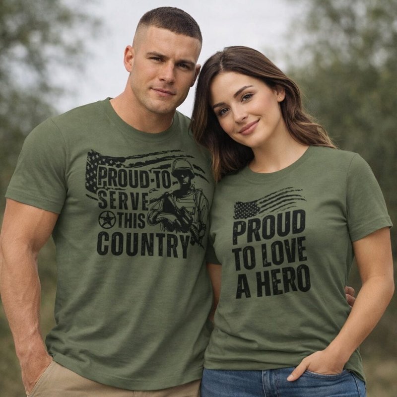 Army Couple T-Shirts