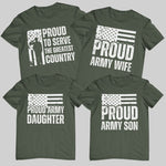 Army T-Shirts for Family - Vignette | Matchy Crew