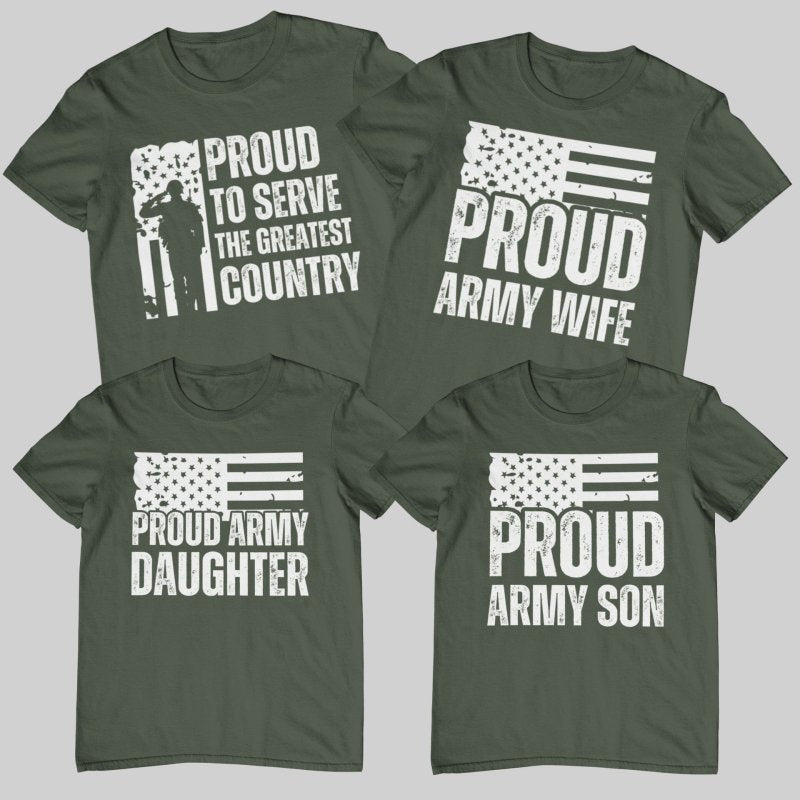 army shirts for proud family
