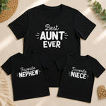 Aunt and Niece & Nephew T-Shirts - Vignette | Matchy Crew