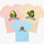 Avocado Family T-Shirt - Vignette | Matchy Crew