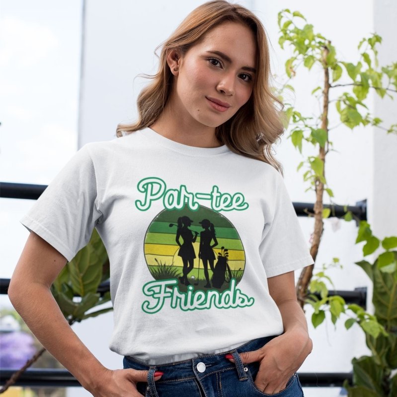 Matching golf shirts for friends