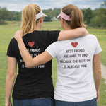 Best Friend T-Shirt Quote - Vignette | Matchy Crew