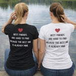 Best Friend T-Shirt Quote - Vignette | Matchy Crew