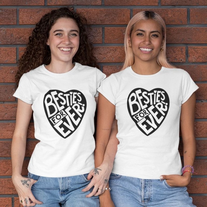 best friends heart shirt