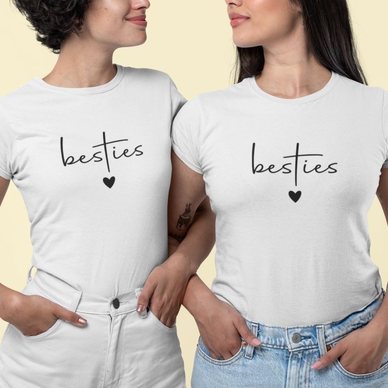 Besties White T-Shirts