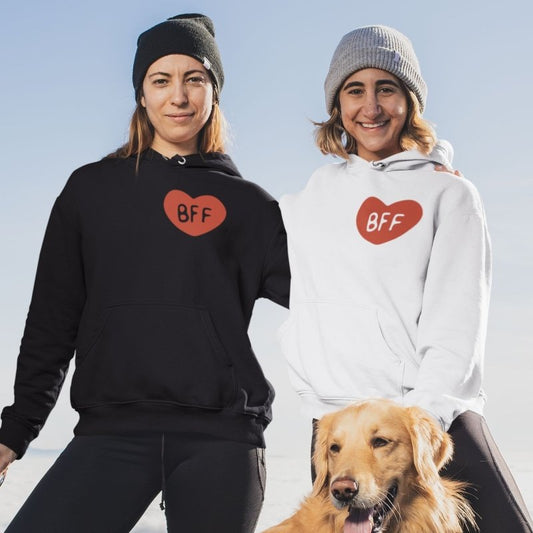 BFF Hoodies Red Heart