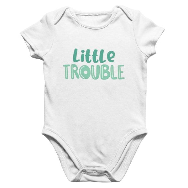 little trouble baby onesie
