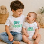 Big Trouble Little Trouble Kids Shirts - Vignette | Matchy Crew