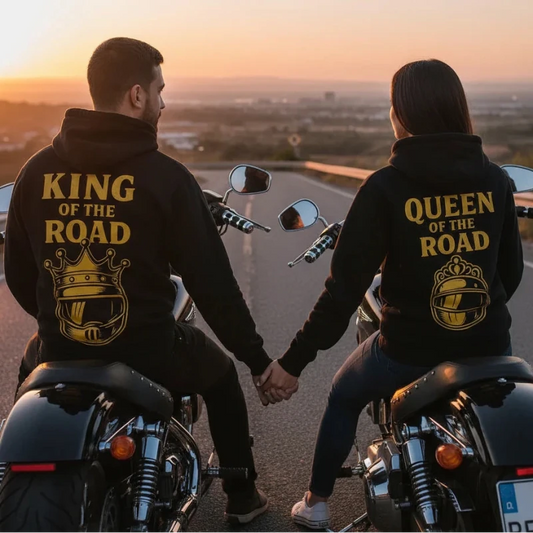 Biker Couple Hoodies