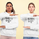 Blonde Brunette Hoodie - Vignette | Matchy Crew