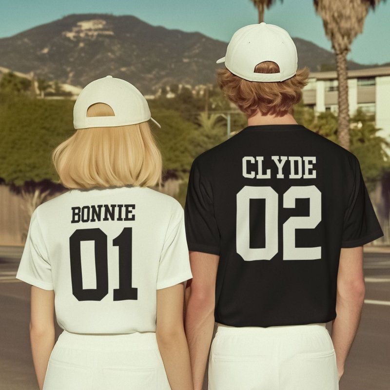 Bonnie and Clyde T-shirts for Couples