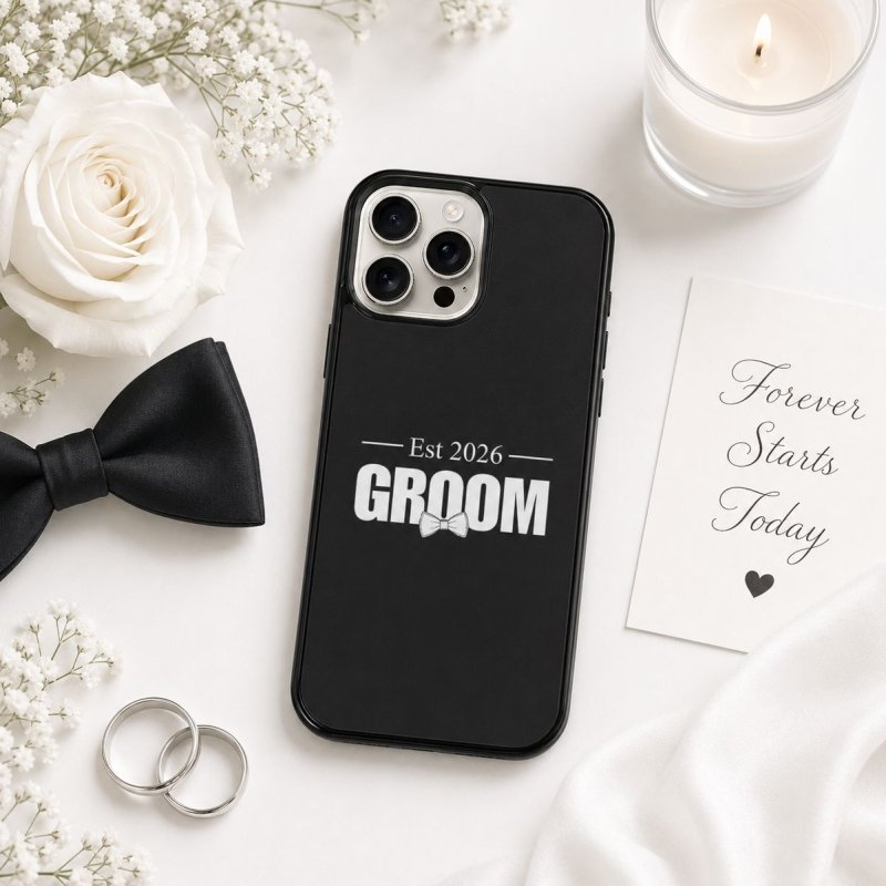 custom groom phone case