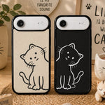 Cat Couple Phone Case - For iPhone - Vignette | Matchy Crew