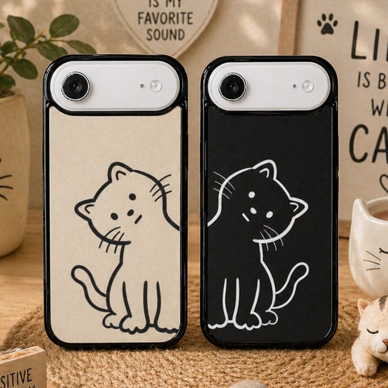 Cat couple phone cases