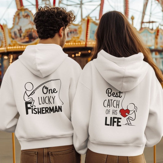 Couple Fishing Hoodie