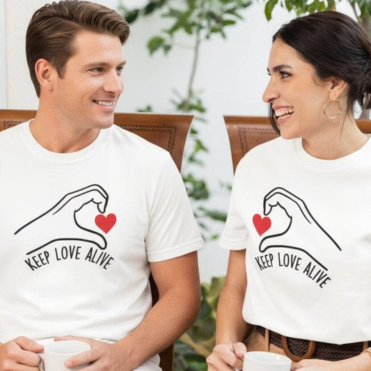 Couple Heart T-Shirt Combo