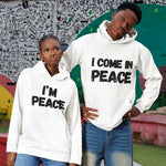 Couple Hoodies I Come in Peace - Vignette | Matchy Crew