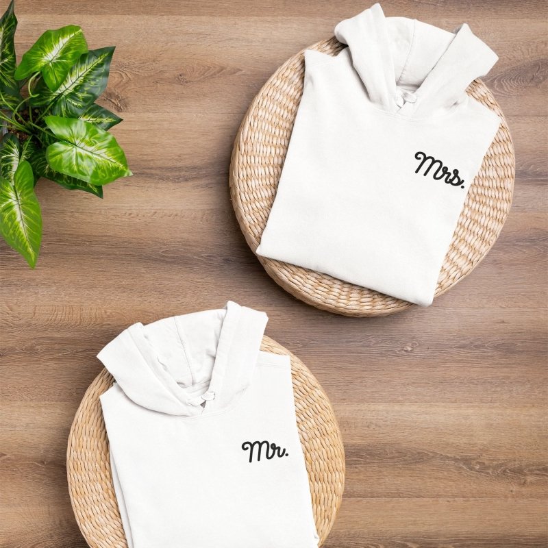Mr and Mrs couple hoodies