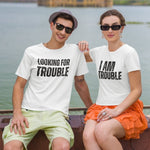 Couple Looking for Trouble T-Shirt - Vignette | Matchy Crew