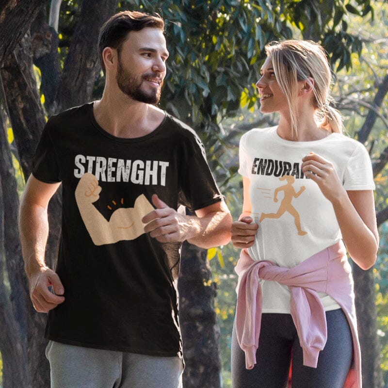Matching sports t-shirts