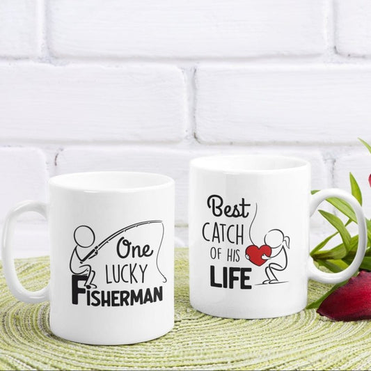 fishing mug gift set