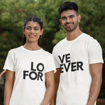 Couple T-Shirt Love Forever - Vignette | Matchy Crew