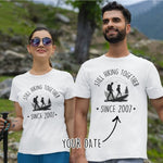 Couples Hiking T-Shirts - Vignette | Matchy Crew
