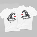 Couples Skeleton T-Shirts - Vignette | Matchy Crew
