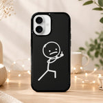 Cute Best Friend iPhone Cases - Middle finger - Vignette | Matchy Crew