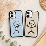 Cute Best Friend iPhone Cases - Middle finger - Vignette | Matchy Crew