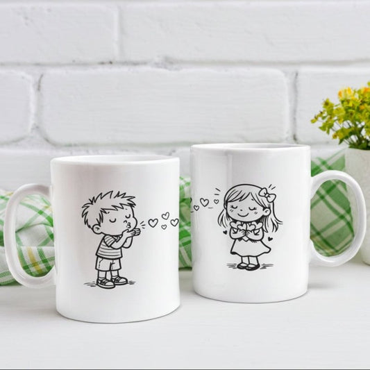 Cute Couple Mug Set