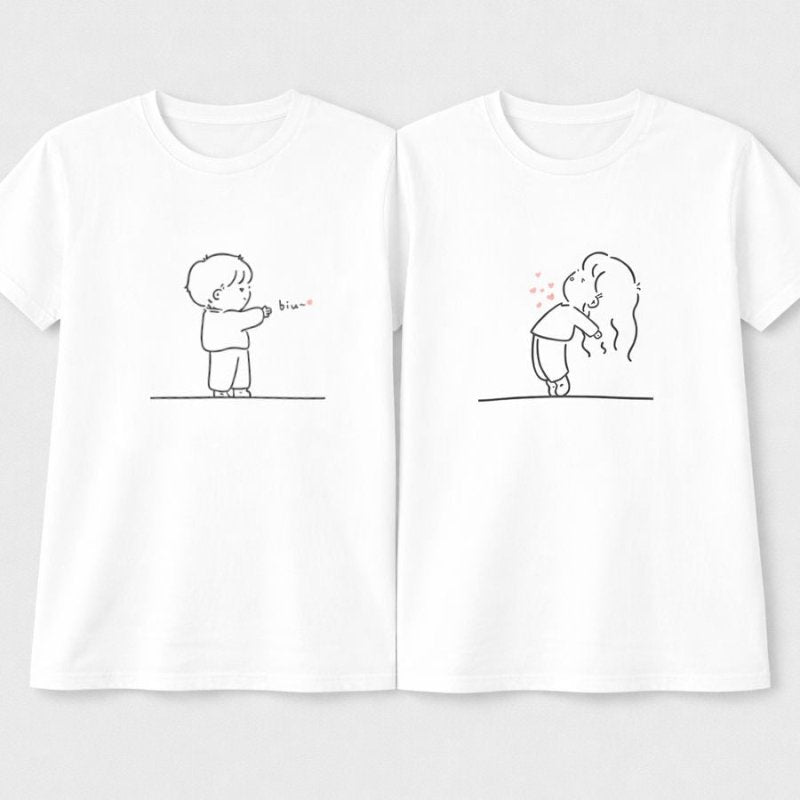 couple t-shirt drawing